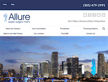 Tablet Screenshot of miamiallure.com